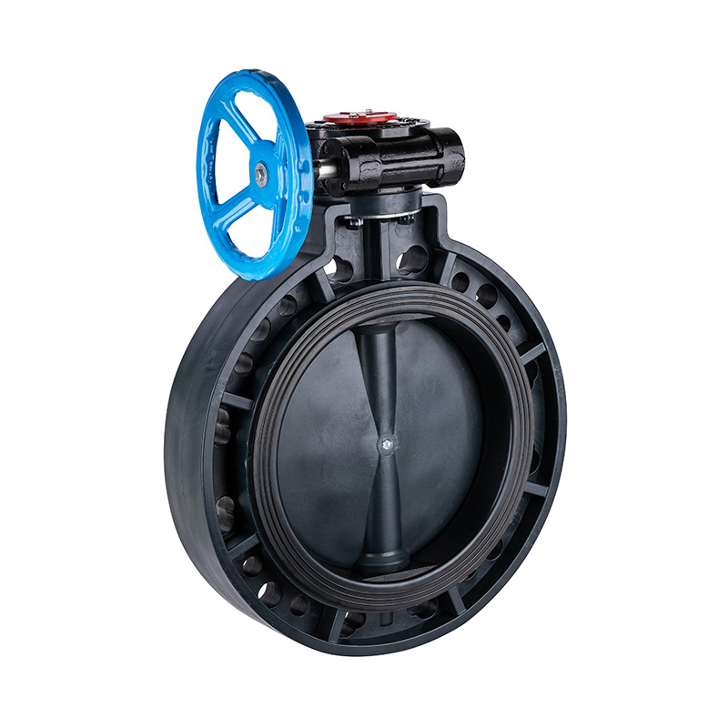 Van bướm bánh răng FRPP D371X-10S DN40-1000 40A-1000A Tiêu chuẩn JIS