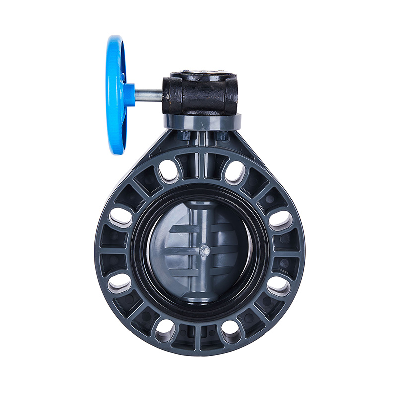 Van bướm bánh răng PVC-U D371X-10U DN40-1000 40A-1000A Tiêu chuẩn JIS