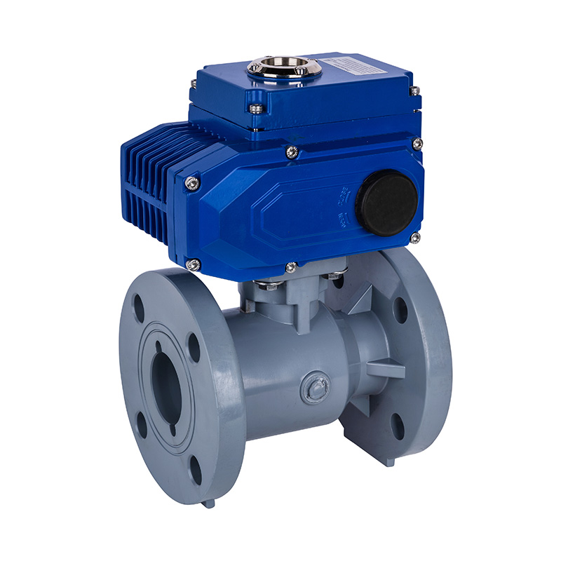 Van bi mặt tiền điện PVC-C D941F-10V DN15-300 GB Tiêu chuẩn