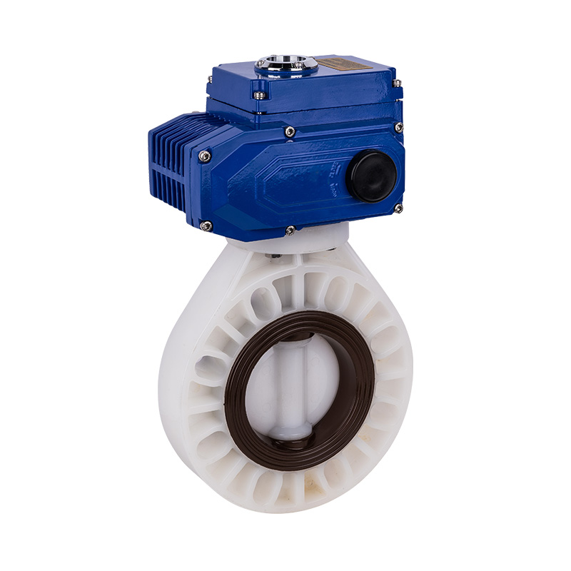 Van bướm điện PVDF D971X-10F DN40-1000 40A-1000A Tiêu chuẩn JIS