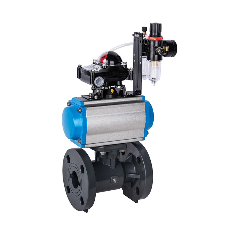 Van bi mặt tiền nén PVC-U Q641F-10U DN15-300 1/2 '-12' Tiêu chuẩn ANSI